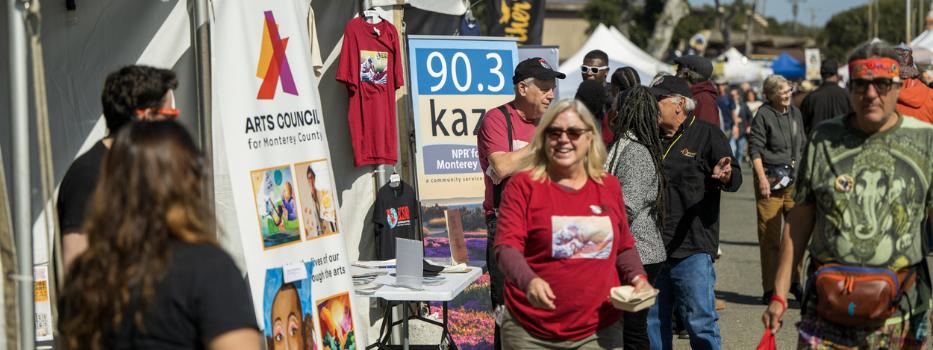 Booth for Arts Council for Monterey County at MJF 67