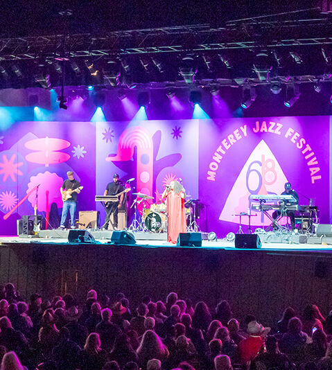 Ledisi performing on stage
