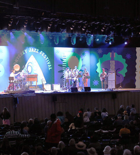 Cory Wong performing on stage