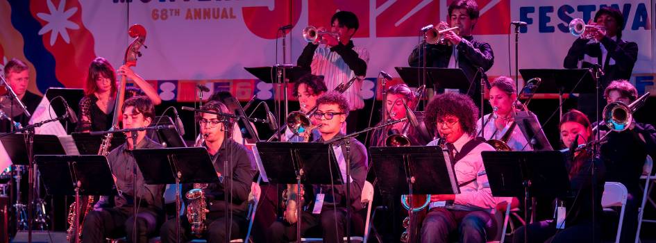 A group of musicians on stage