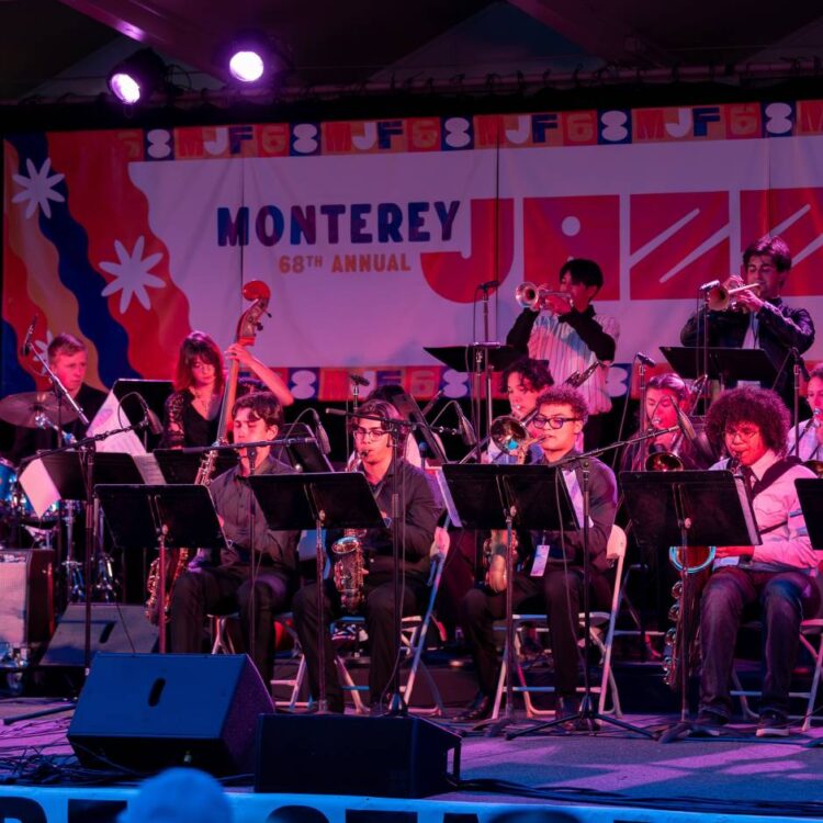 A big band on a stage