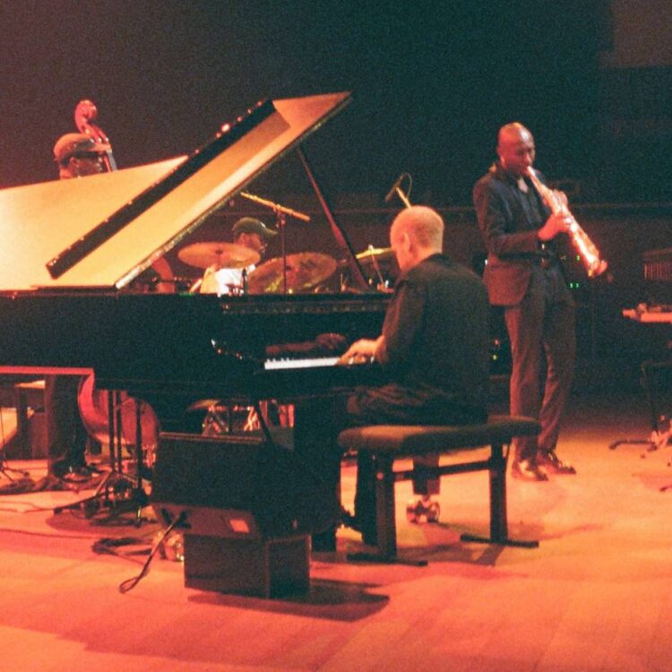 A group of musicians on a stage
