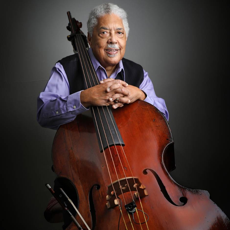 A man holding a bass