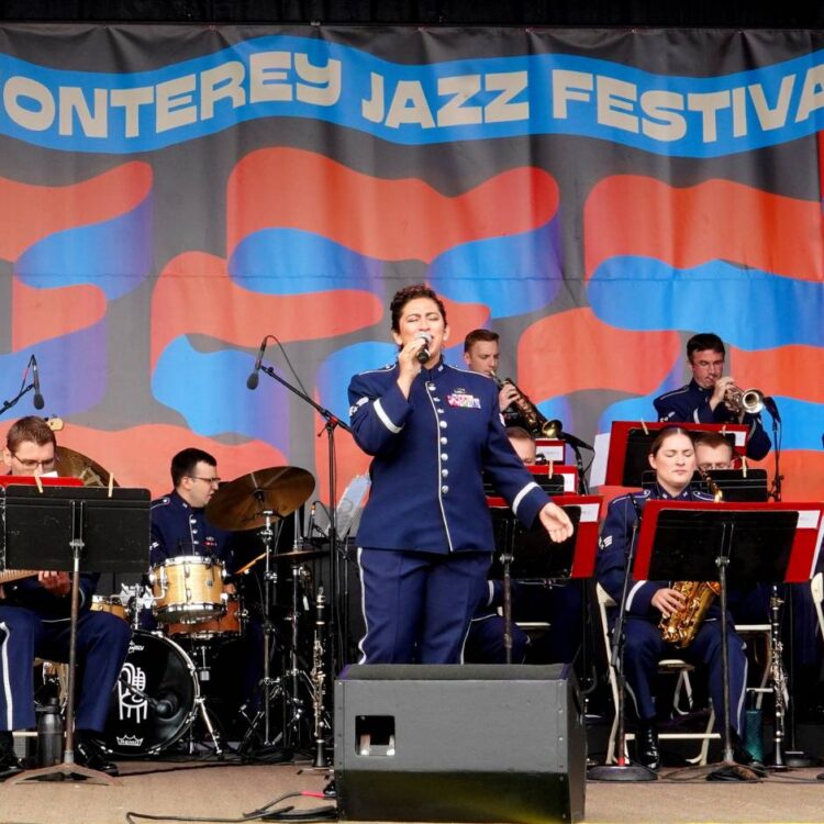 A group of musicians on stage