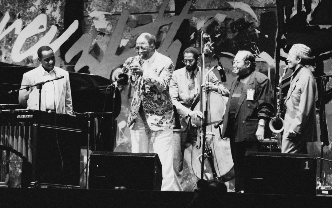 A group of musicians onstage